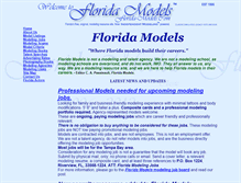 Tablet Screenshot of florida-models.com